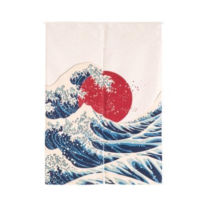 Rideaux japonais grande vague sous le soleil nippon