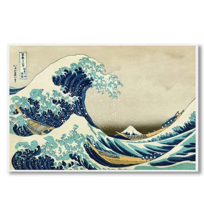 Toile la grande vague de Kanagawa